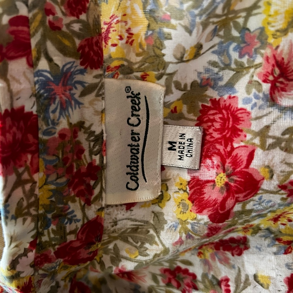 Coldwater Creek Multicolor Floral Blouse - Picture 4 of 4